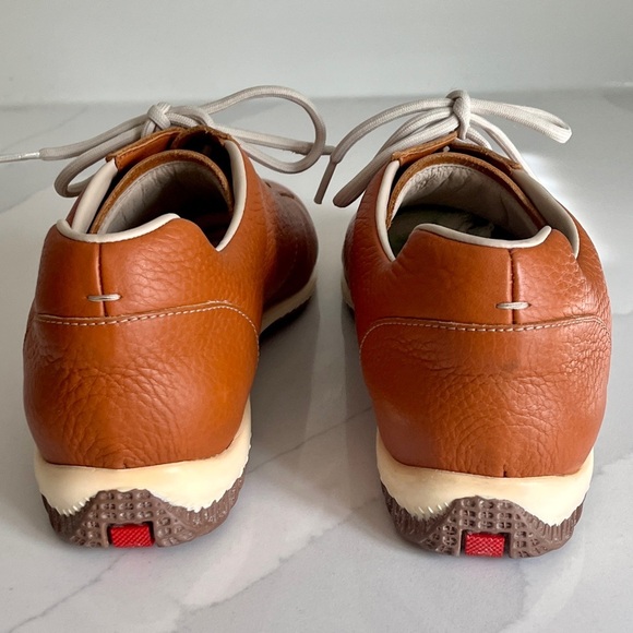 PRADA Men's Daino Calzature Donna Tan Leather Sneakers Size 9.5 (Authenticated) - Picture 3 of 16